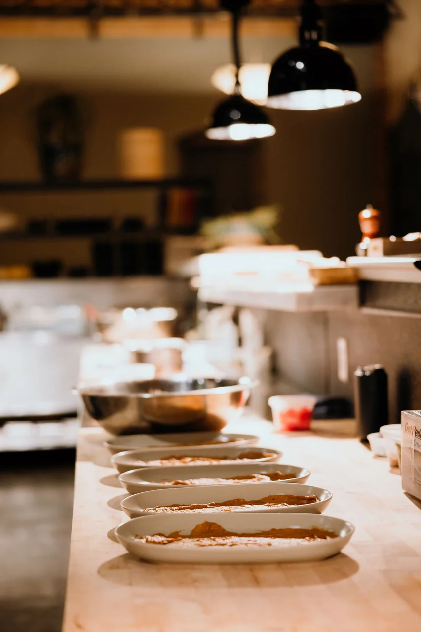 The kitchen team at work