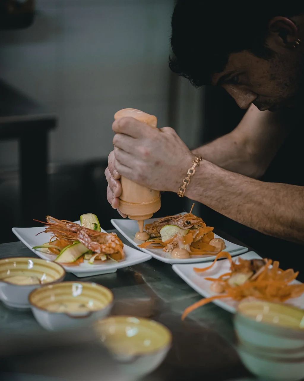Chef Alistair Vance at the pass