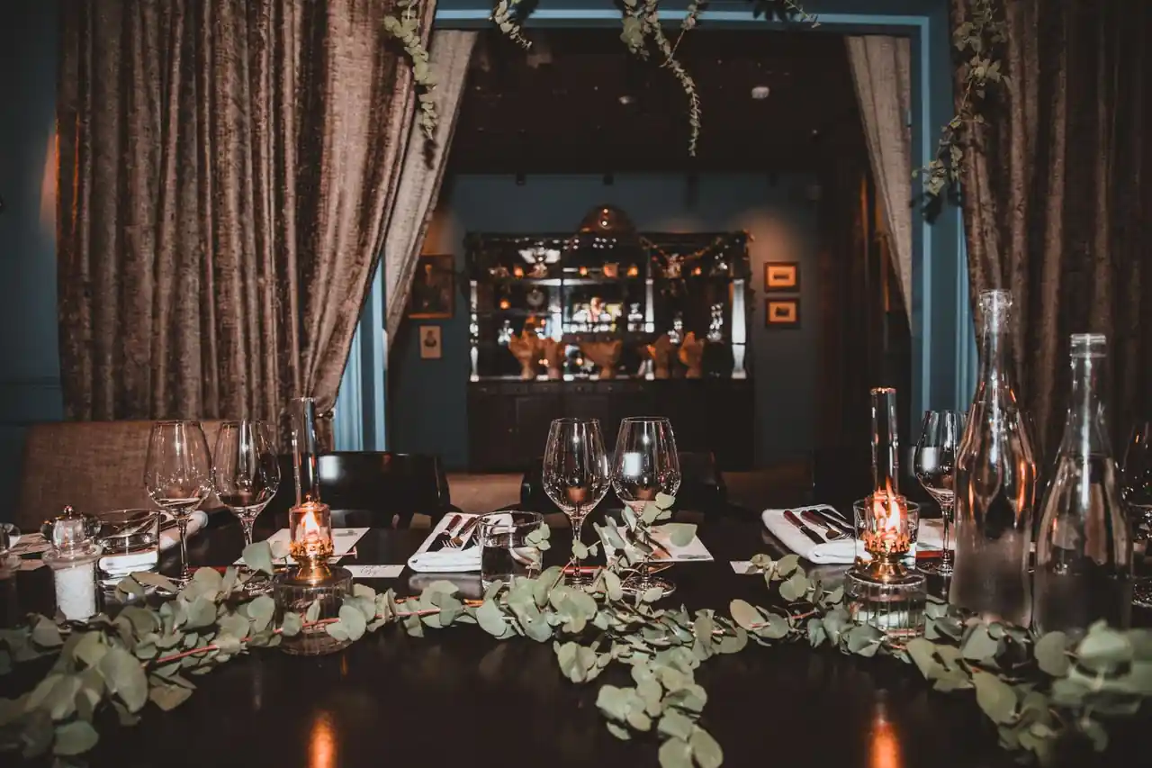 Spacious table for family gatherings